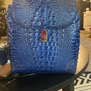 Brahmin Croco Leather Sadie Mesmerized Melbourne  Backpack